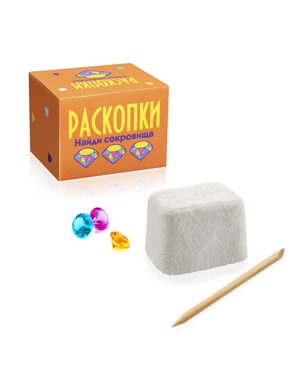 Набор для проведения раскопок Найди сокровища. Оранжевый