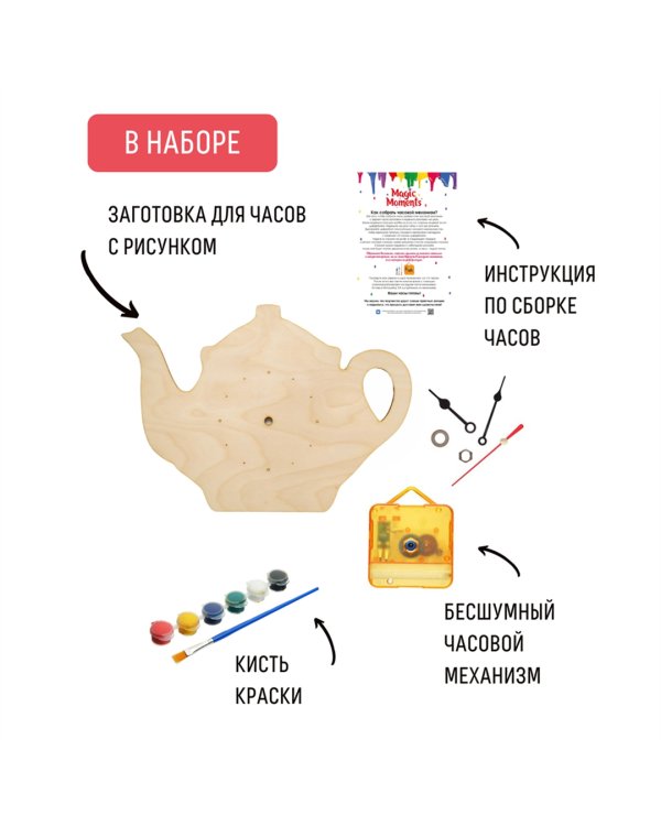 Часы-раскраска Чайные истории