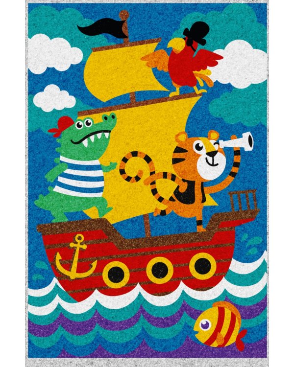 Песочная фреска Пираты