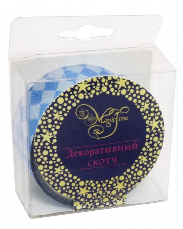 Декоративный скотч. Синие ромбы