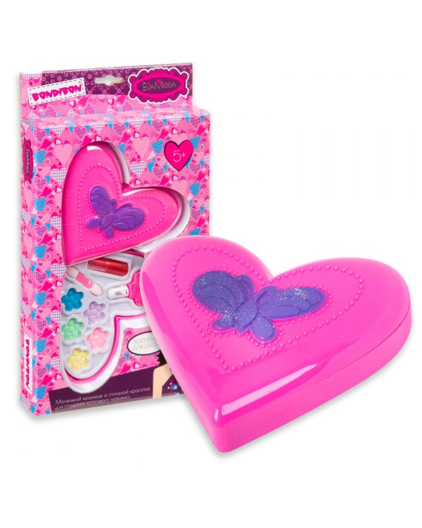 Набор детской декоративной косметики Косметичка-сердце