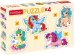 Puzzle. Набор фигурных пазлов, 4 в 1. Единорожки