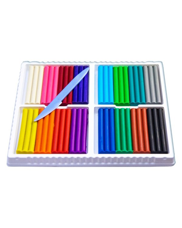 Пластилин восковой Кроха, 16 цветов, со стеком