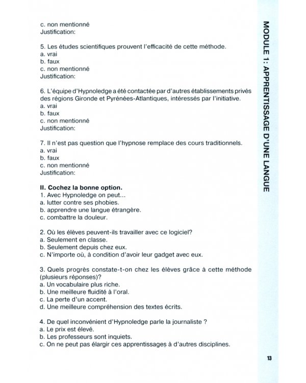 Практикум по подготовке к экзамену DELF B1. Чтение и говорение