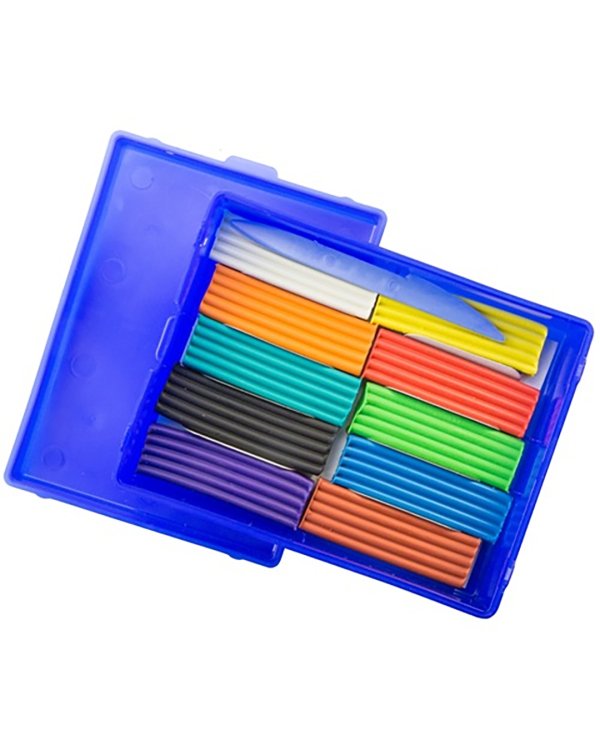 Пластилин в контейнере, 10 цветов