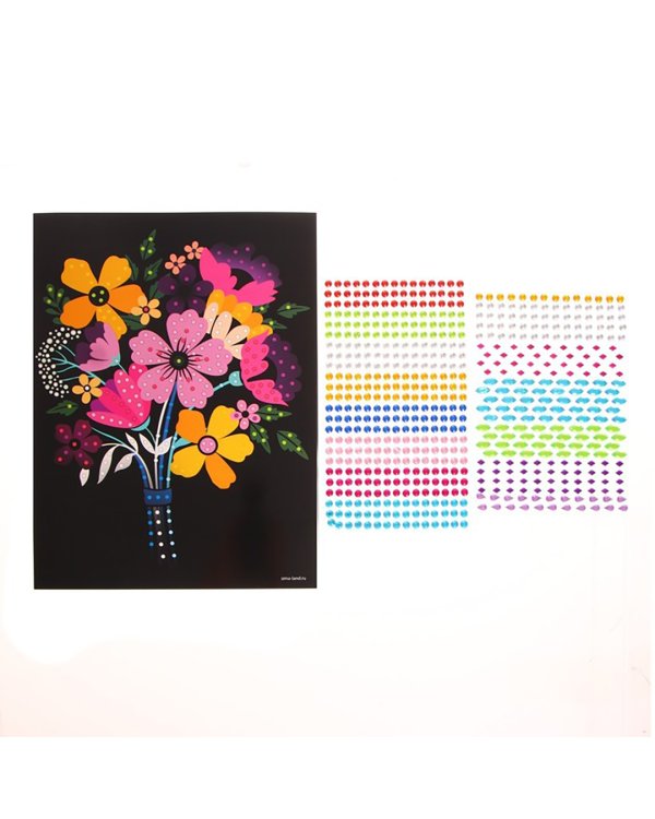 Алмазная мозаика. Букет