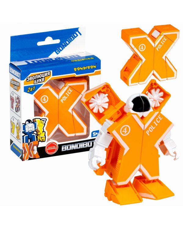 Трансформер Bondibot, 2 в 1, буква Х
