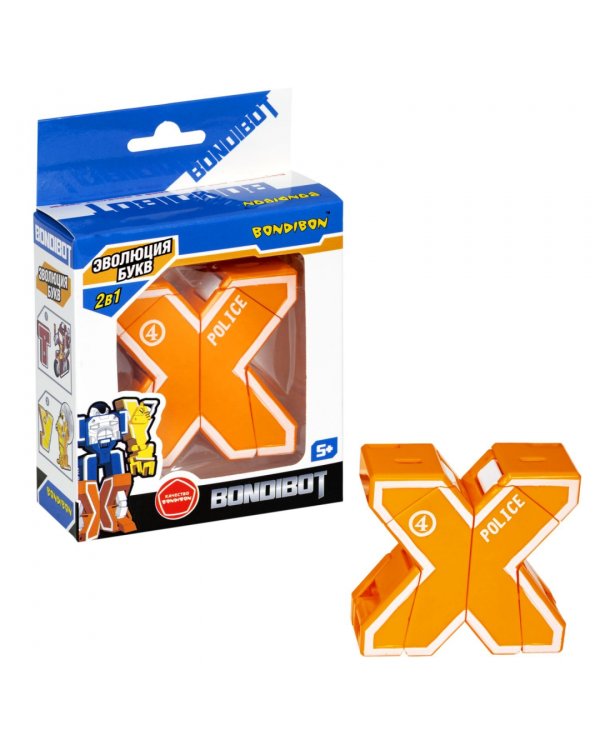 Трансформер Bondibot, 2 в 1, буква Х