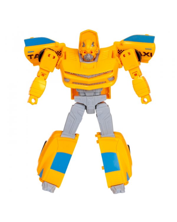 Трансформер 2 в 1 робот-автомобиль, жёлтое такси