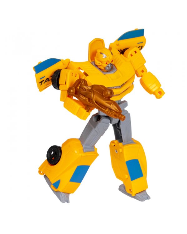 Трансформер 2 в 1 робот-автомобиль, жёлтое такси