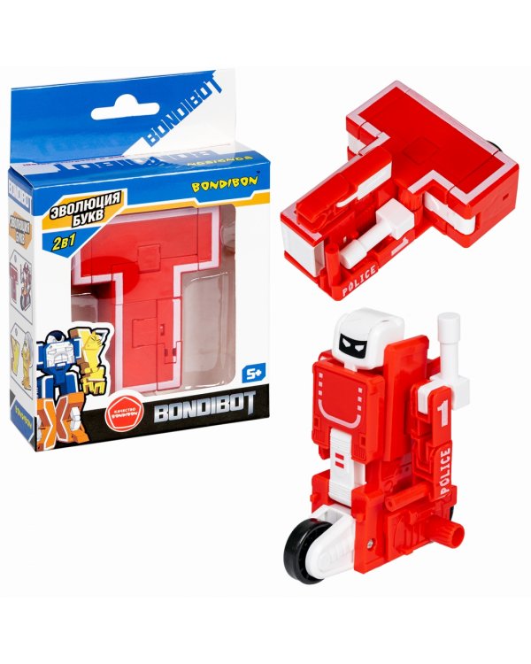 Трансформер Bondibot, 2 в 1, буква Т