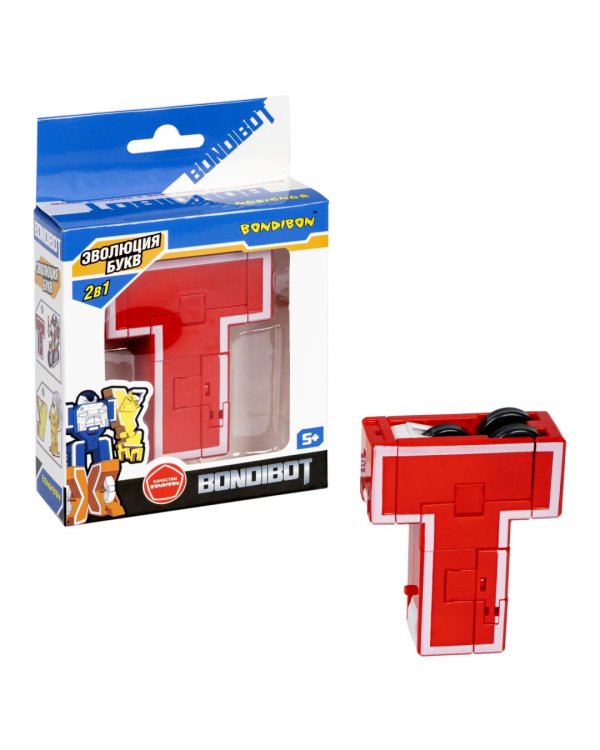 Трансформер Bondibot, 2 в 1, буква Т