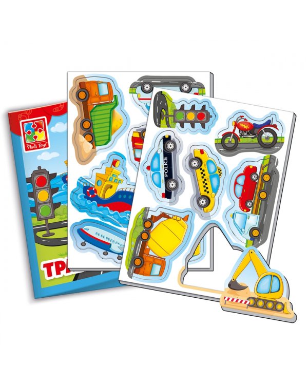 Мягкие магниты. Мой маленький мир. Транспорт