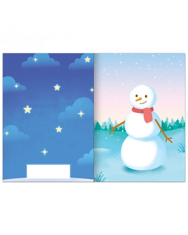 Волшебные картинки. Снеговик, светятся в темноте