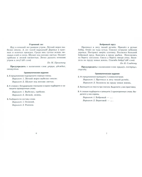 Русский язык. 3 класс. Контроль учебных достижений