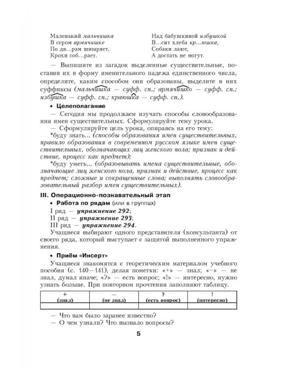 Русский язык. 6 класс. Планы-конспекты уроков. II полугодие