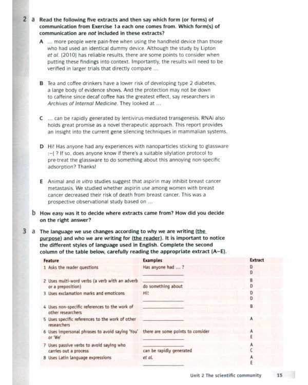 Cambridge English for Scientists. Student's Book with Audio CDs