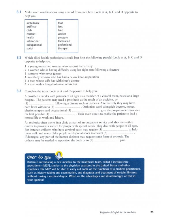 Professional English in Use. Medicine