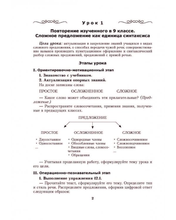 Русский язык. 10 класс. Планы-конспекты уроков