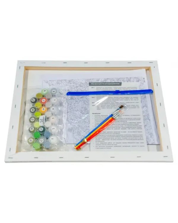 Живопись на холсте. В ромашковом краю