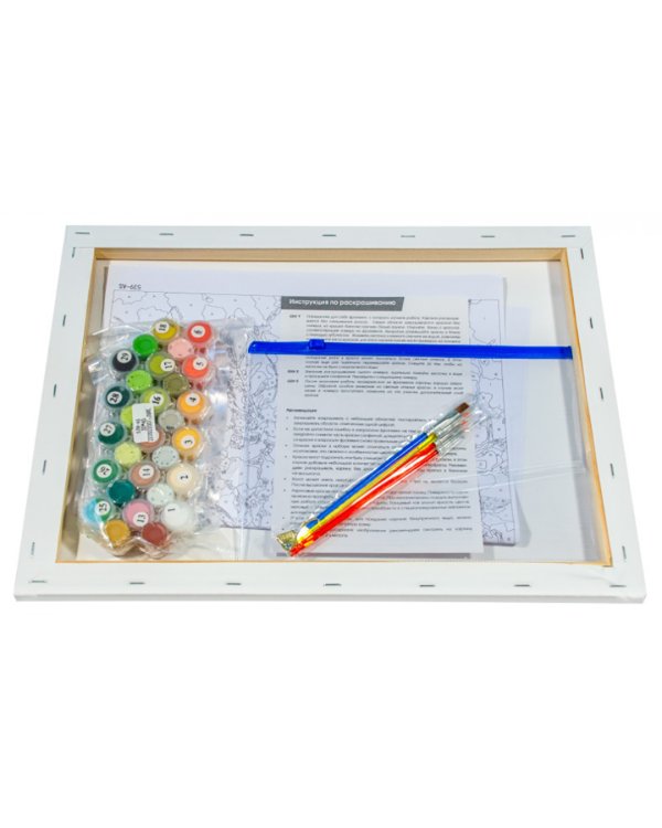 Живопись на холсте. Ноктюрн с розами