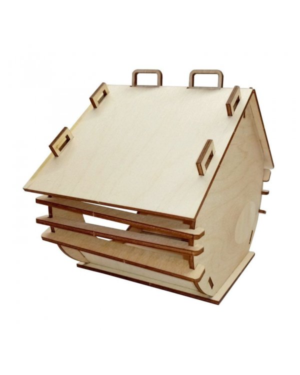 Сборная деревянная модель Птичкина кормушка