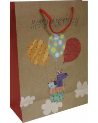Пакет подарочный крафт MLK 013