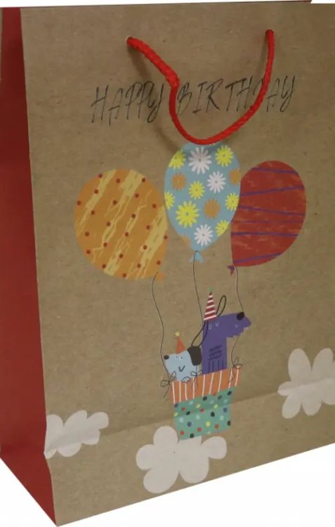 Пакет подарочный крафт MLK 013