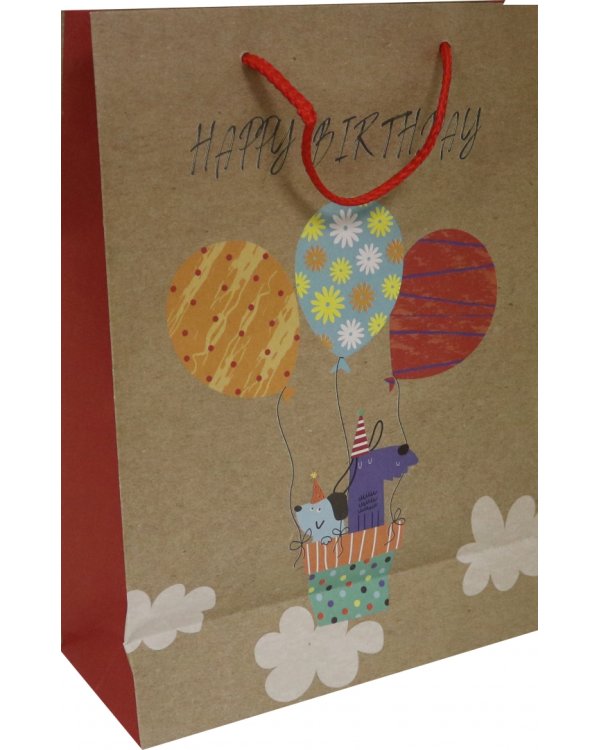 Пакет подарочный крафт MLK 013