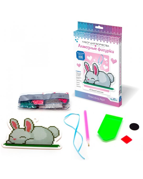 Алмазная фигурка Спящий кролик