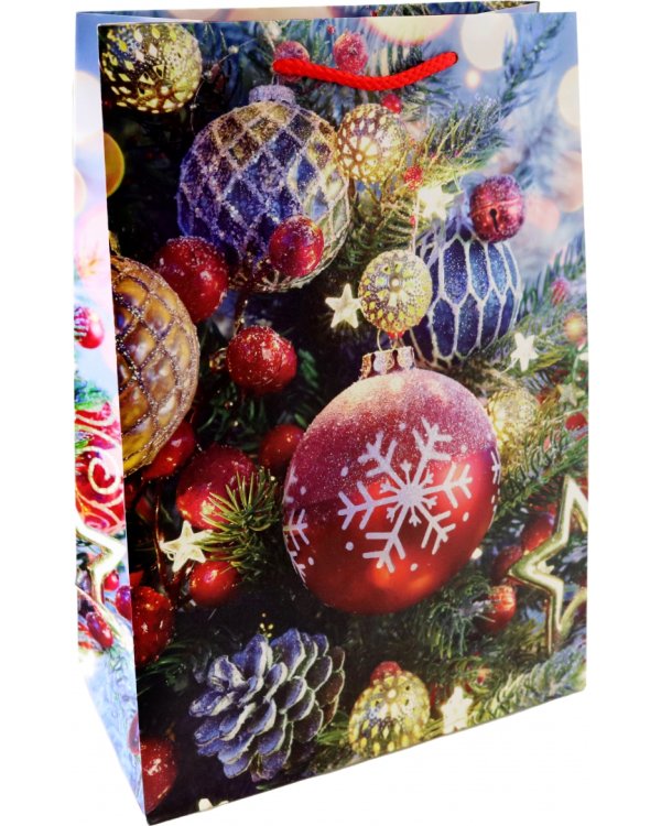 Пакет новогодний ламинированный