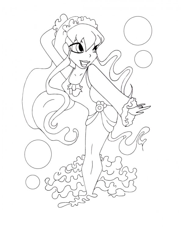 Раскраска Школа Фей