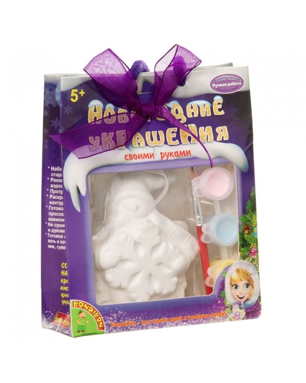 Ёлочное украшение своими руками. Снеговичок