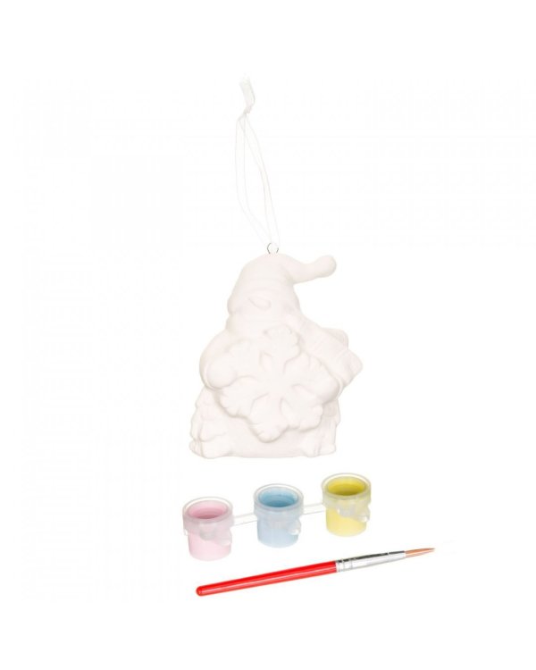 Ёлочное украшение своими руками. Снеговичок