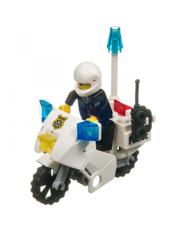 Конструктор. Полицейский патруль. Мотоцикл, 30 деталей