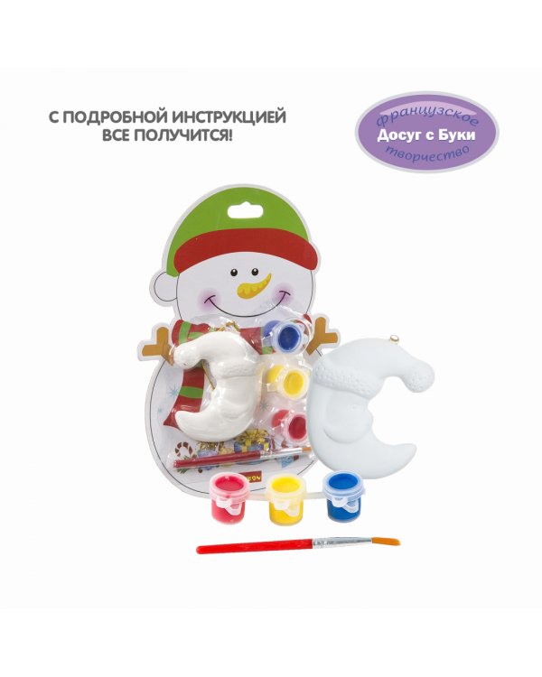 Елочные украшения своими руками. Снеговик на карте