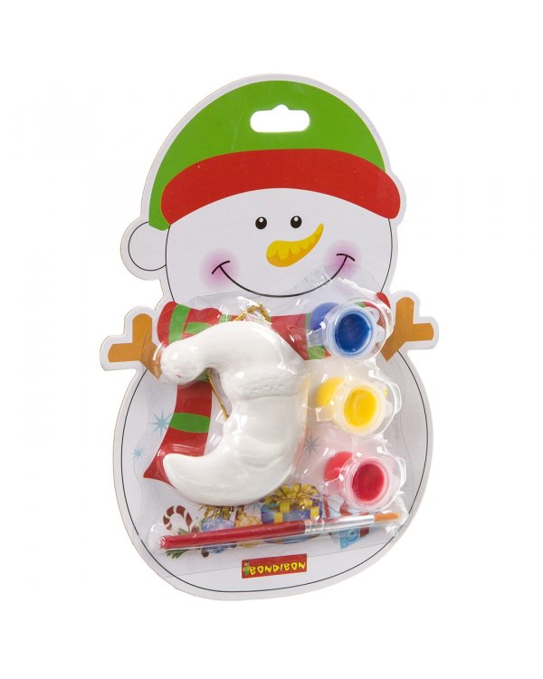 Елочные украшения своими руками. Снеговик на карте