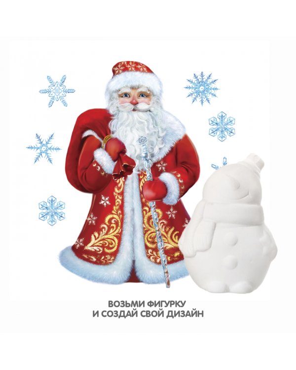 Елочные украшения своими руками. Дед Мороз, Снеговик