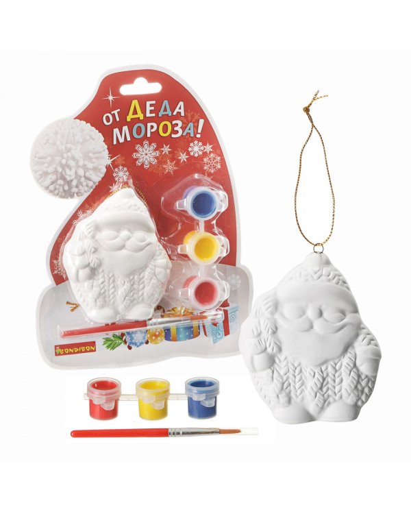 Набор для творчества. Елочные украшения. Шапка Дед Мороза