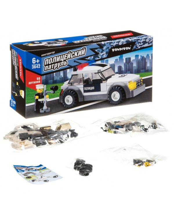 Конструктор. Полицейский патруль. Машина
