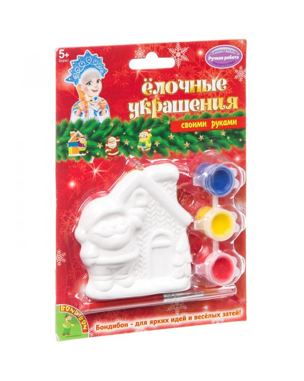 Елочные украшения своими руками. Домик Деда Мороза