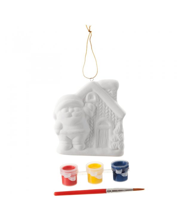 Елочные украшения своими руками. Домик Деда Мороза