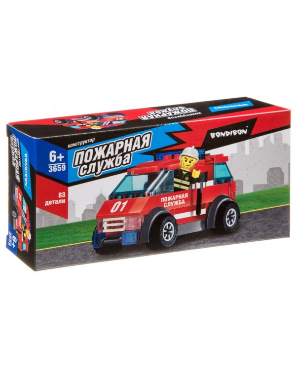 Конструктор. Пожарная служба. Машина