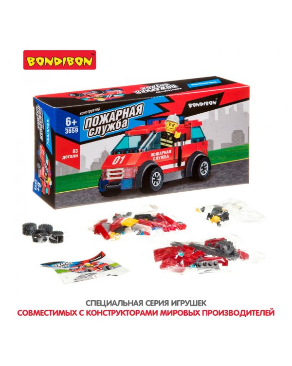 Конструктор. Пожарная служба. Машина