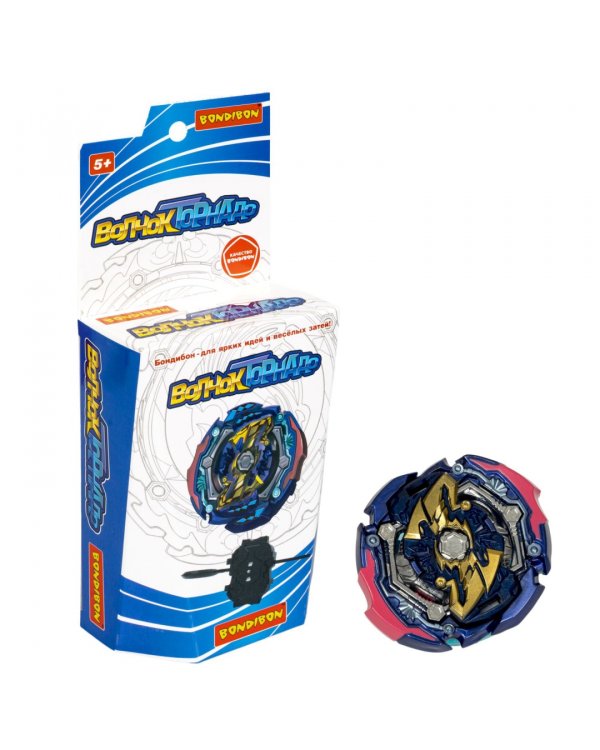 Волчок Торнадо Джокер, синий с золотым