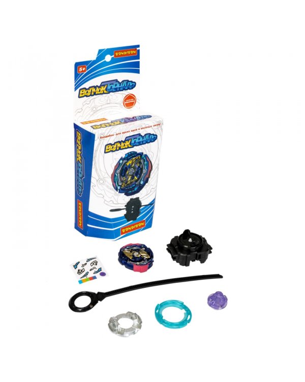 Волчок Торнадо Джокер, синий с золотым