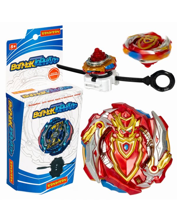 Волчок Торнадо Ахиллес, красно-золотой