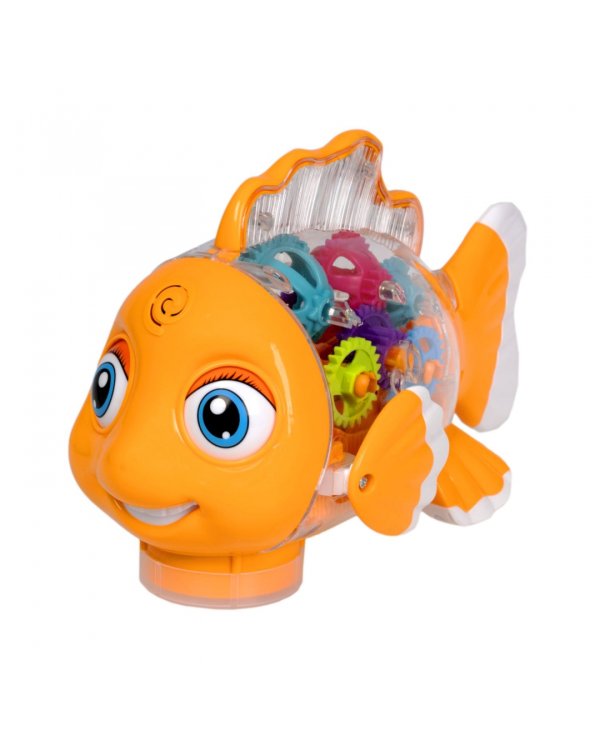 Игрушка музыкальная. Рыбка, с шестеренками