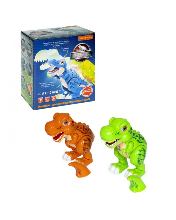 Игрушка музыкальная Динозавр Тираннозавр, подвижный