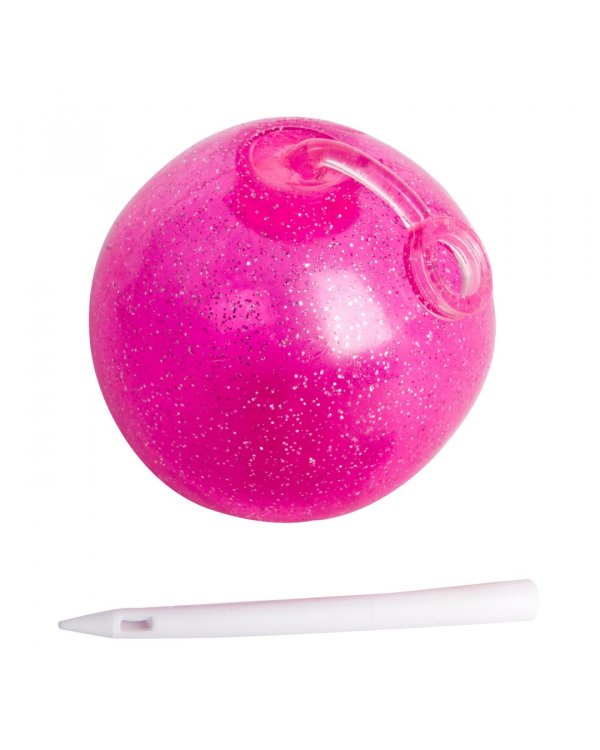 Чудики Шар надувной Блестящая игра, розовый